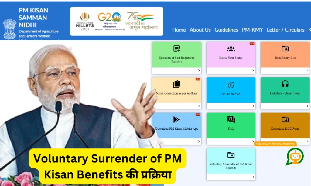 Voluntary Surrender of PM Kisan Benefits